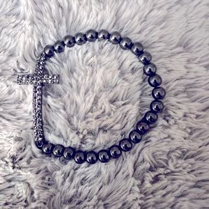 Beaded Cross Bracelet